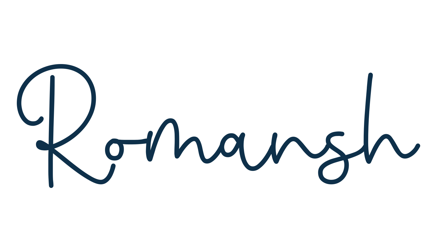 Romansh, handwriting font preview