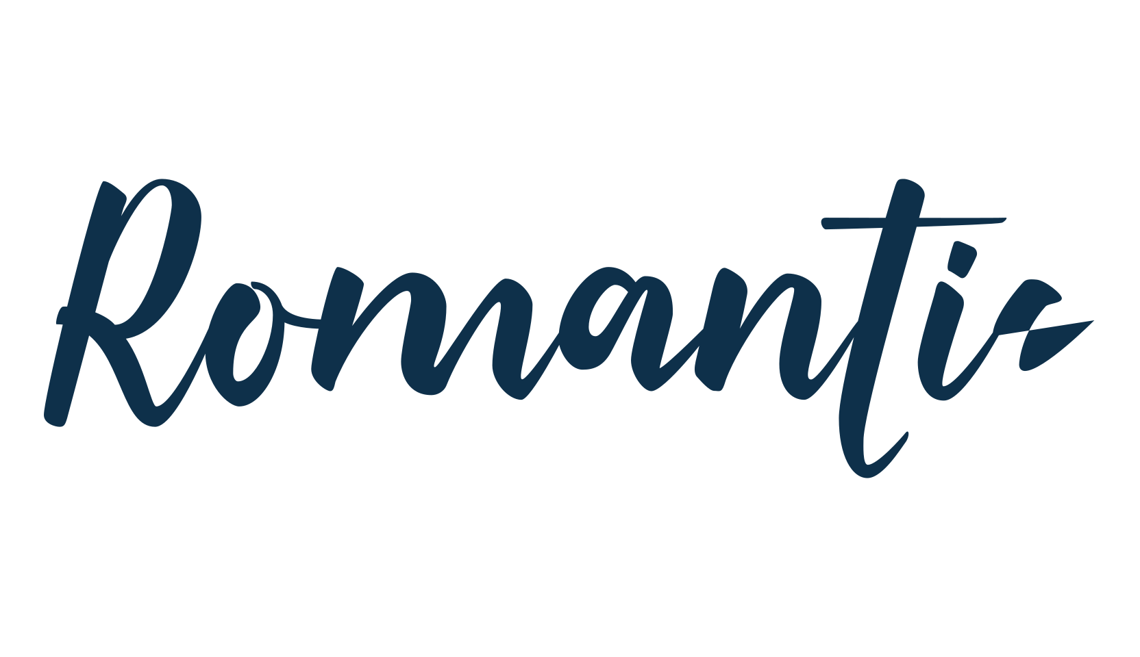 Romantic, script handwritten fancy decorative calligraphy font preview