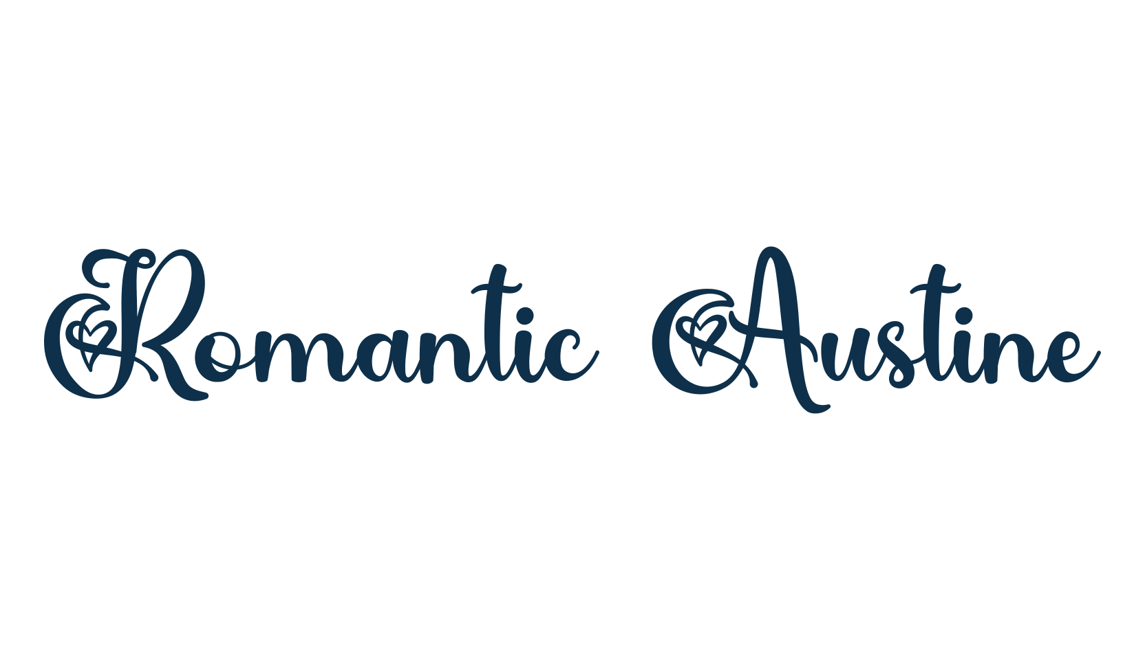 Romantic Austine, fancy decorative font preview