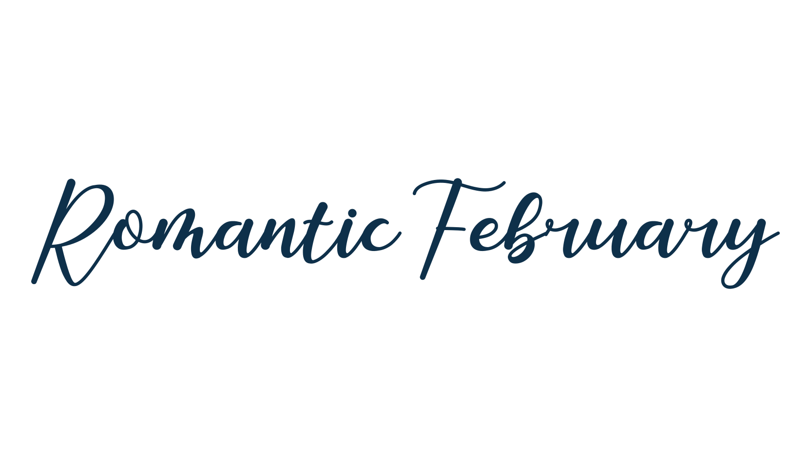 Romantic February, script handwritten fancy decorative calligraphy font preview