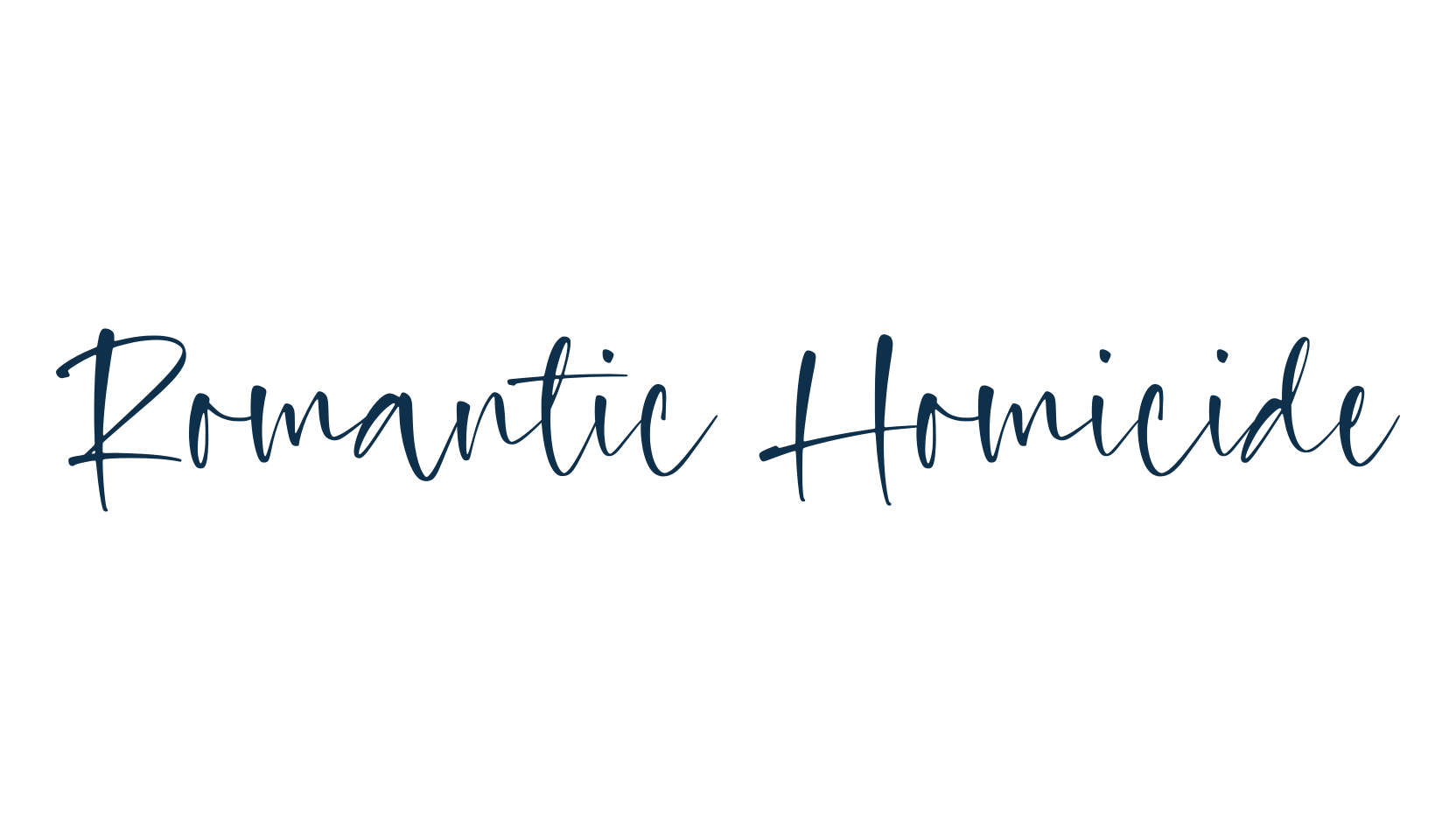 Romantic Homicide, script handwritten fancy decorative calligraphy font preview