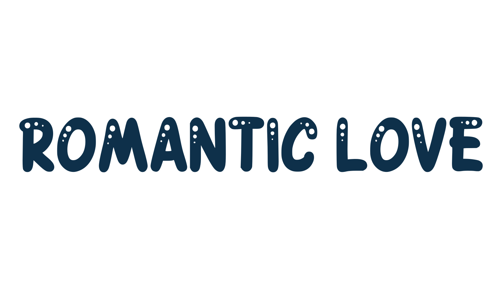 Romantic Love, fancy decorative font preview