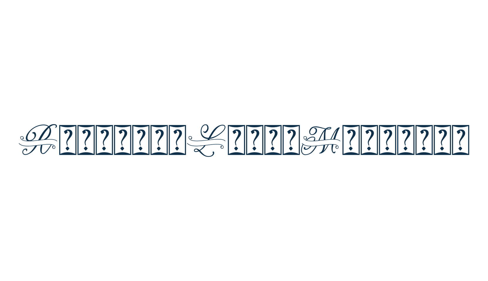 Romantic Loves Monogram, fancy initials decorative font preview