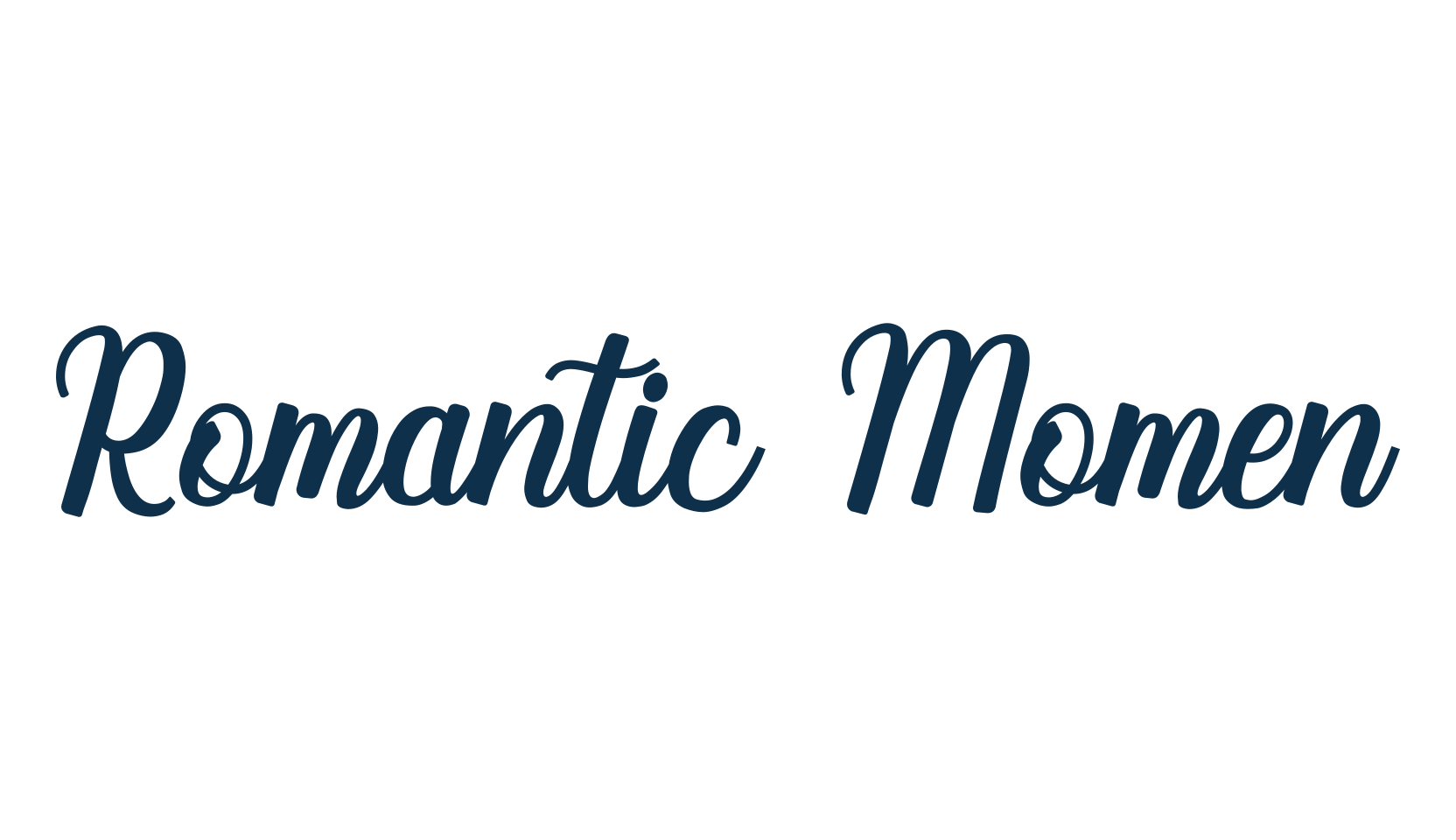 Romantic Momen, display market font preview