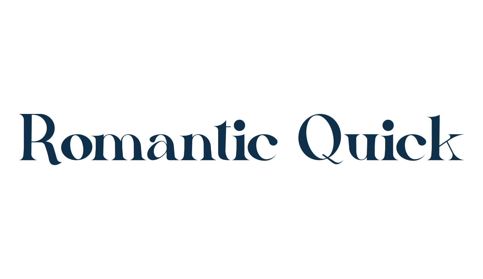 Romantic Quick, serif font preview