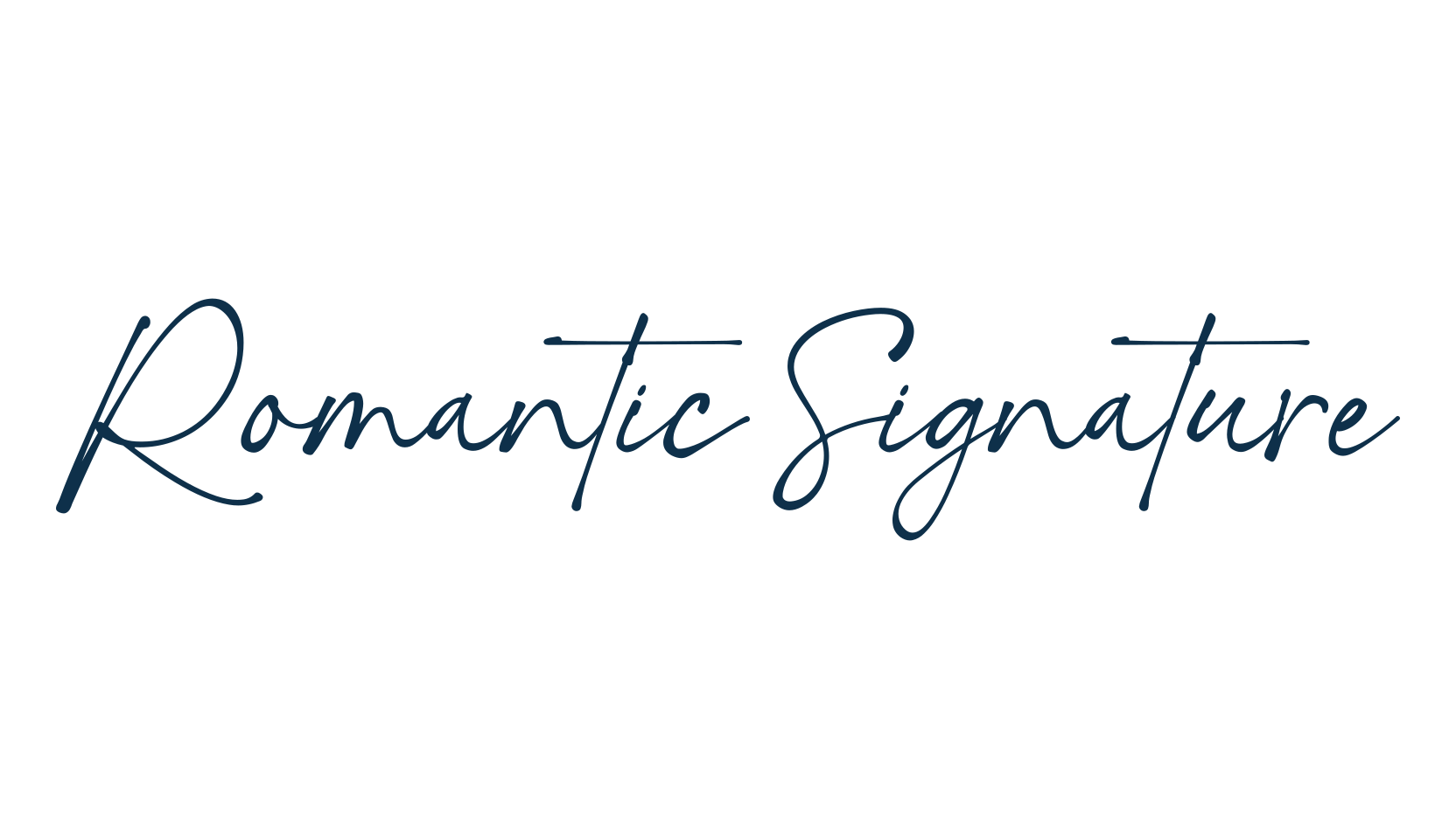 Romantic Signature, script handwritten fancy decorative calligraphy font preview