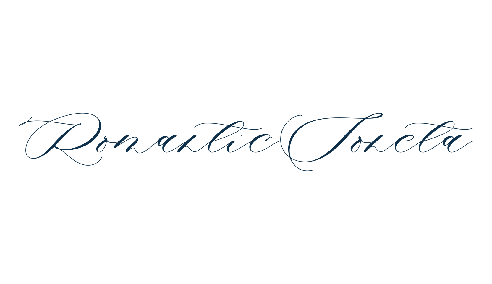 Romantic Soneta, script calligraphy fancy decorative font preview