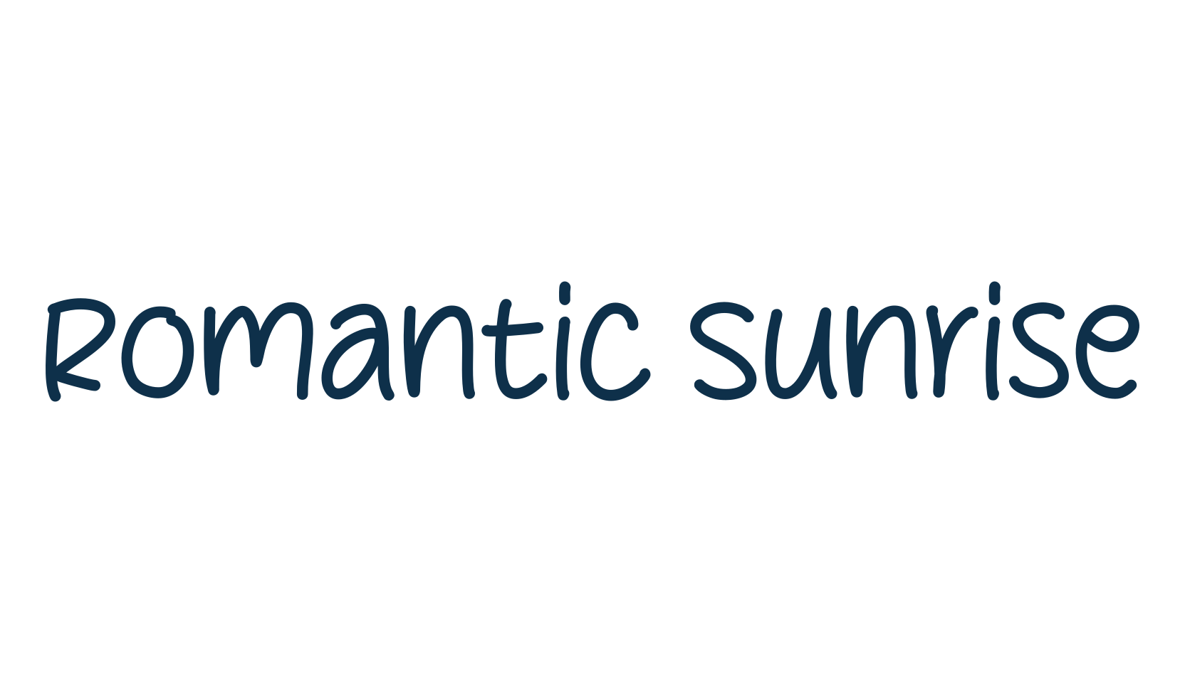 Romantic Sunrise, script handwritten fancy decorative calligraphy font preview