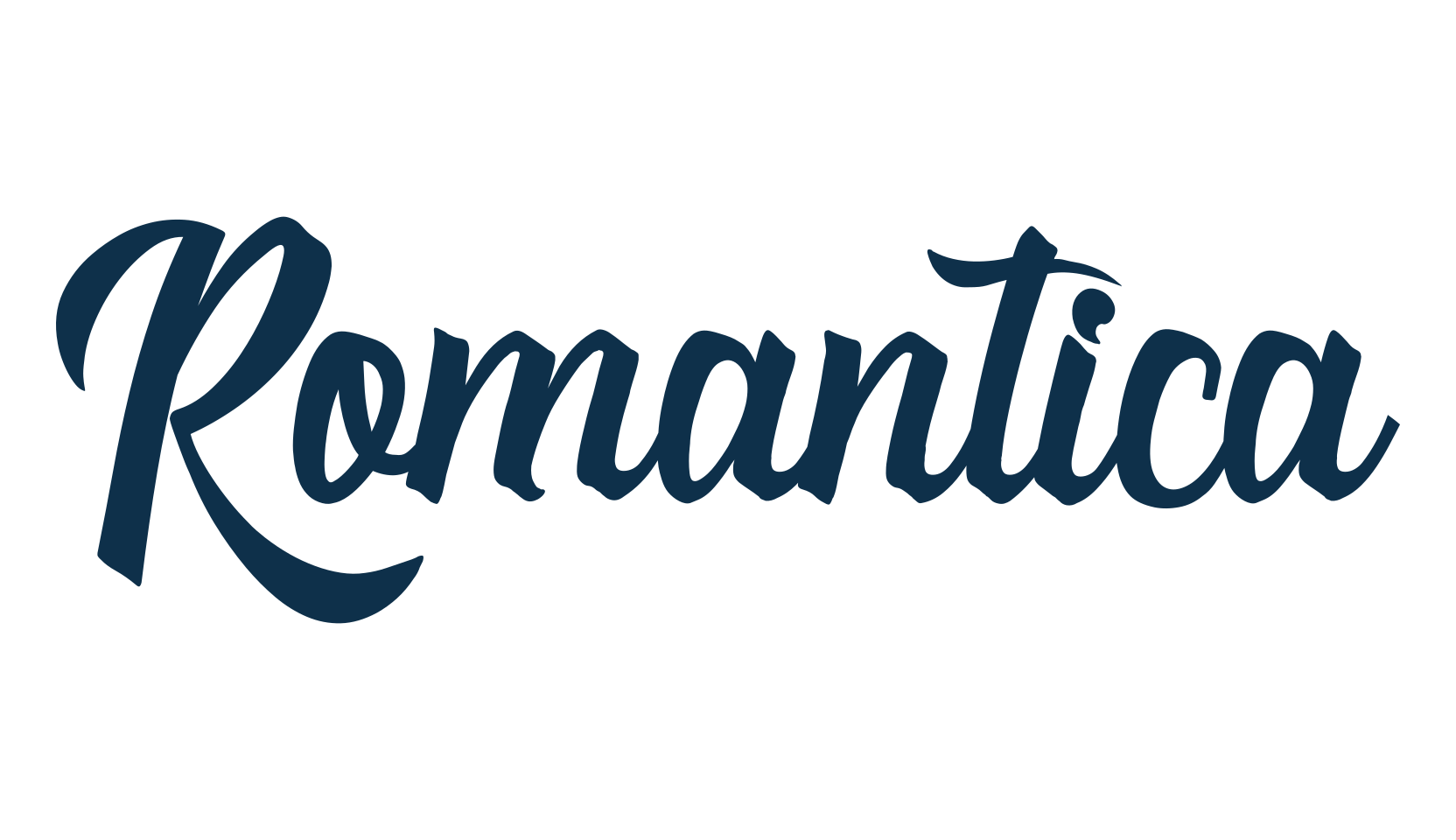 Romantica (romantica-2), old school font preview