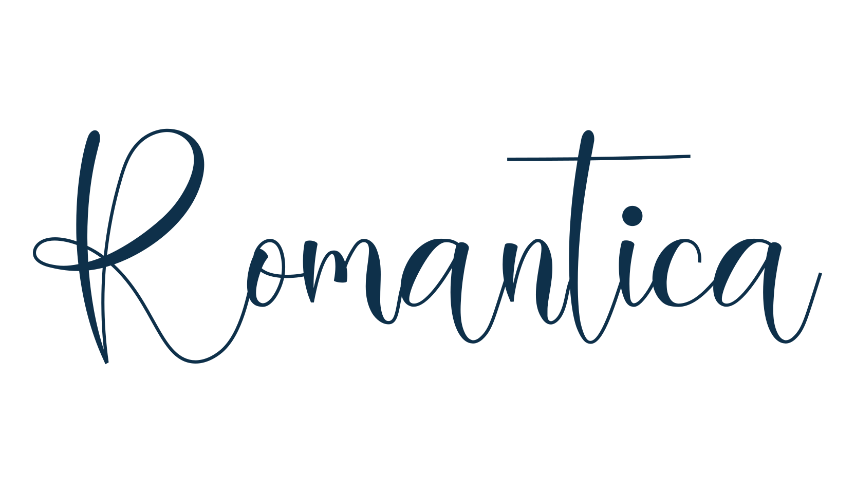Romantica (romantica-4), script calligraphy fancy decorative font preview