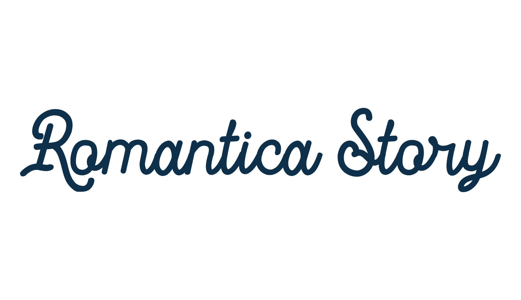 Romantica Story, fancy various decorative script calligraphy font preview
