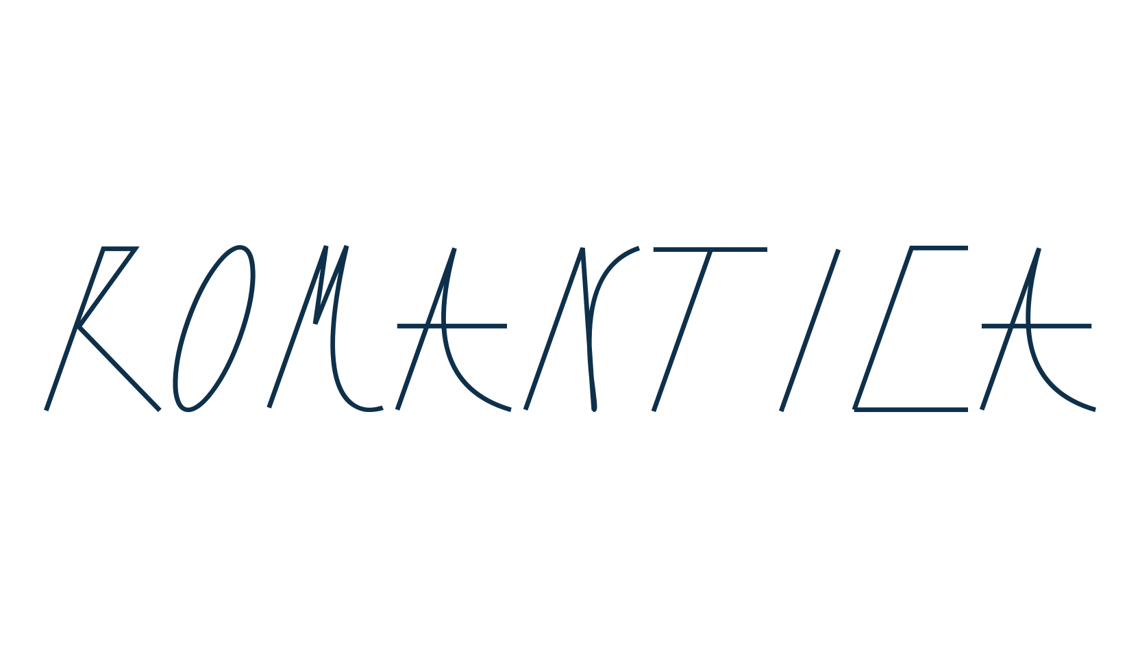Romantica (romantica), fancy various decorative font preview