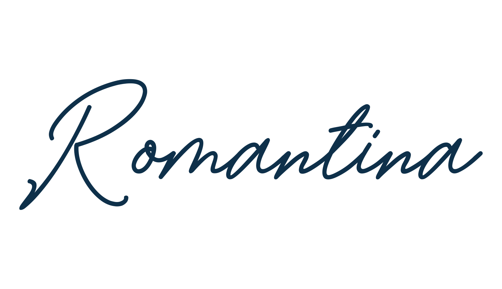 Romantina, script handwritten fancy decorative calligraphy font preview