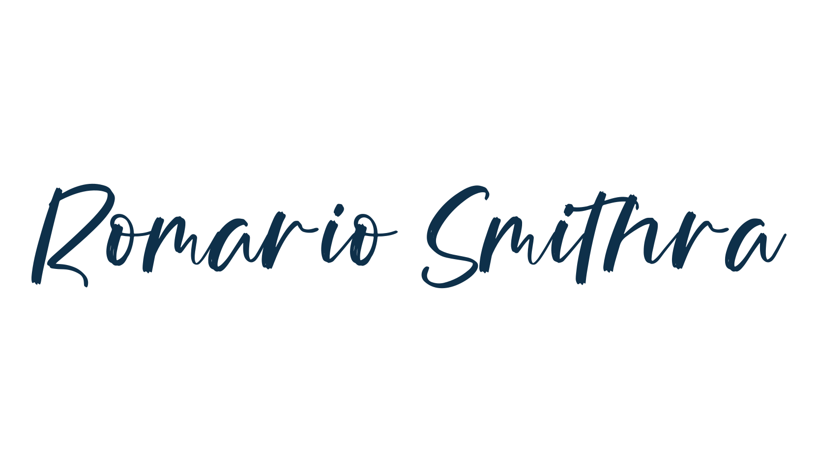 Romario Smithra, script handwritten fancy decorative calligraphy font preview