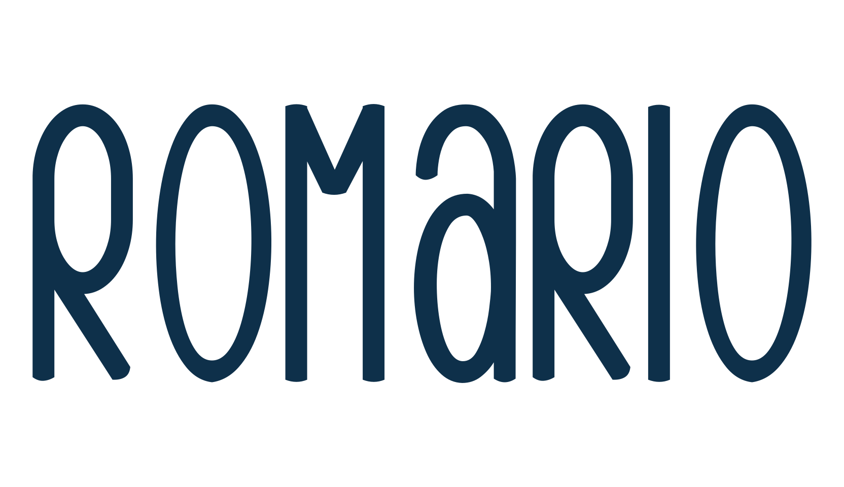 Romario (romario), fancy various decorative font preview