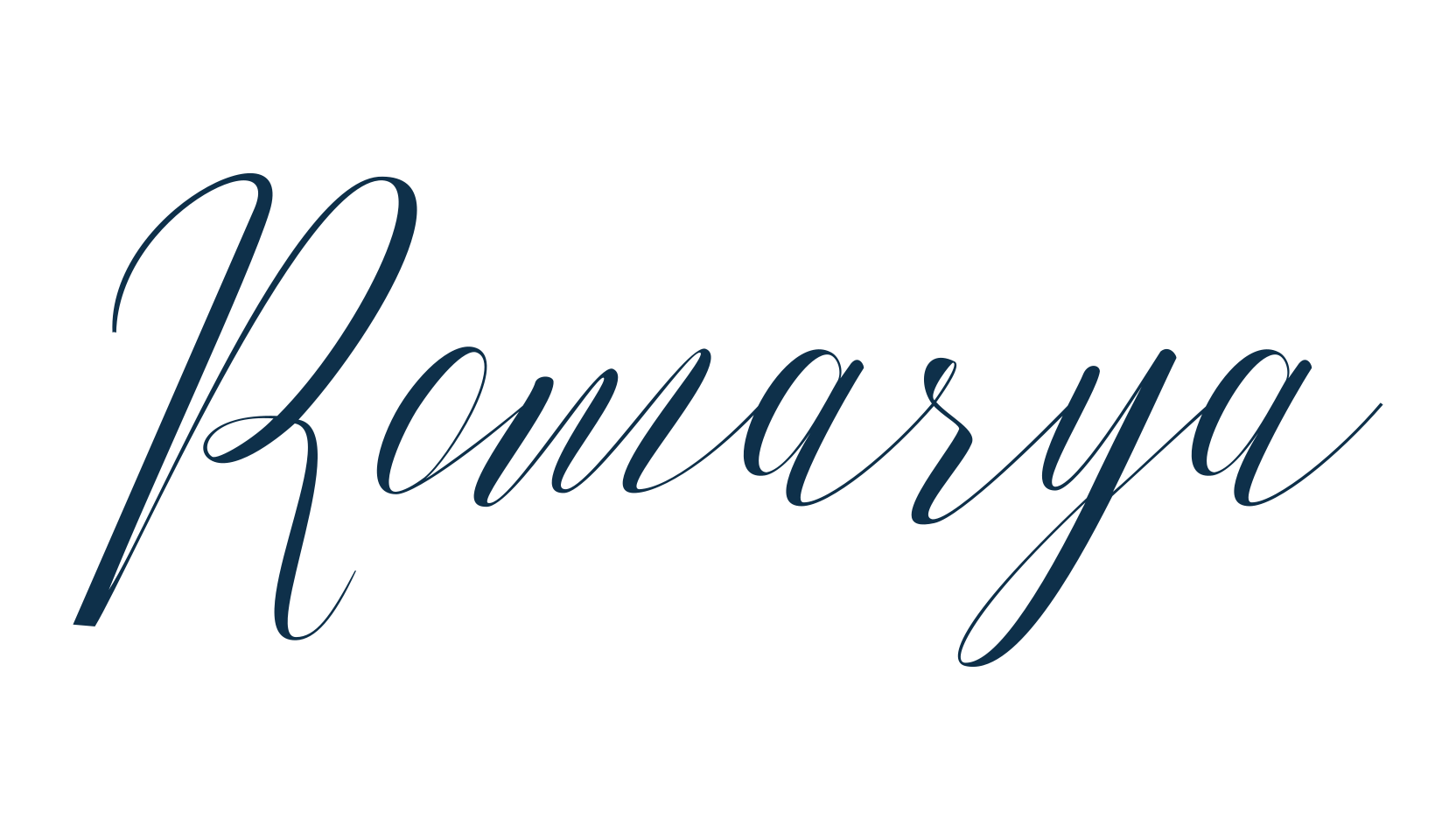 Romarya, script calligraphy fancy decorative font preview