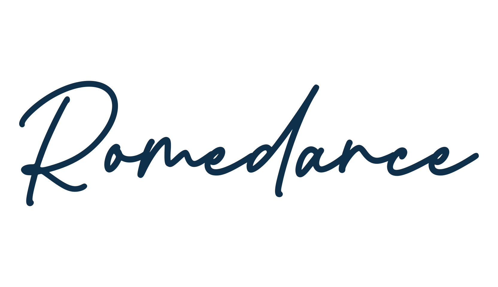 Romedance, script handwritten fancy decorative calligraphy font preview