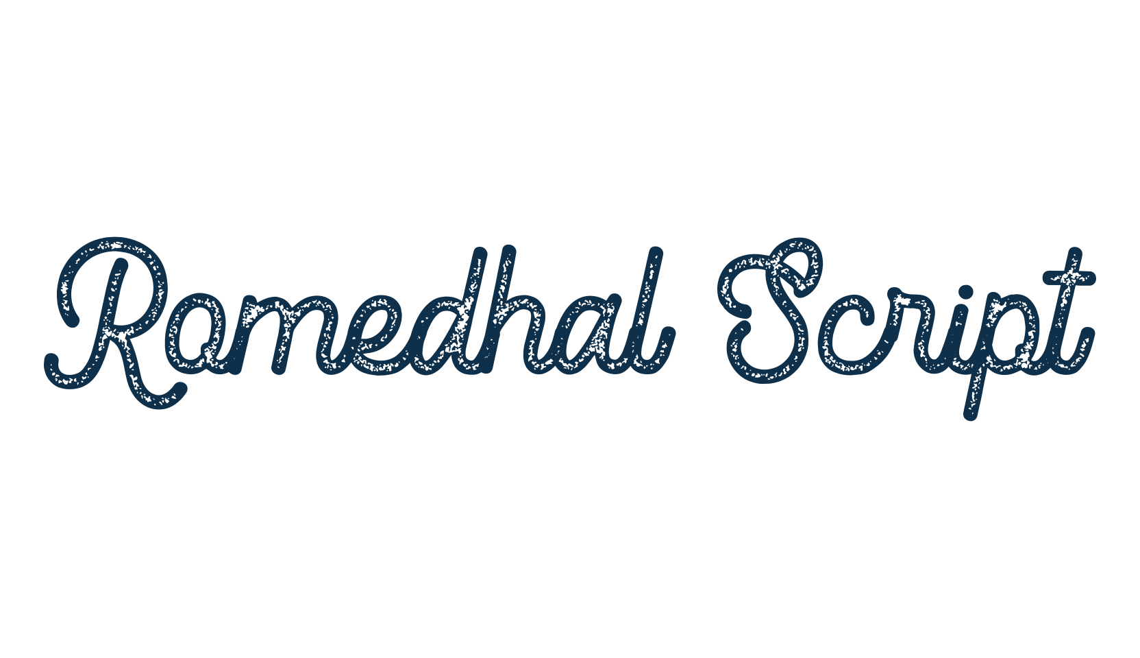 Romedhal Script, display market font preview