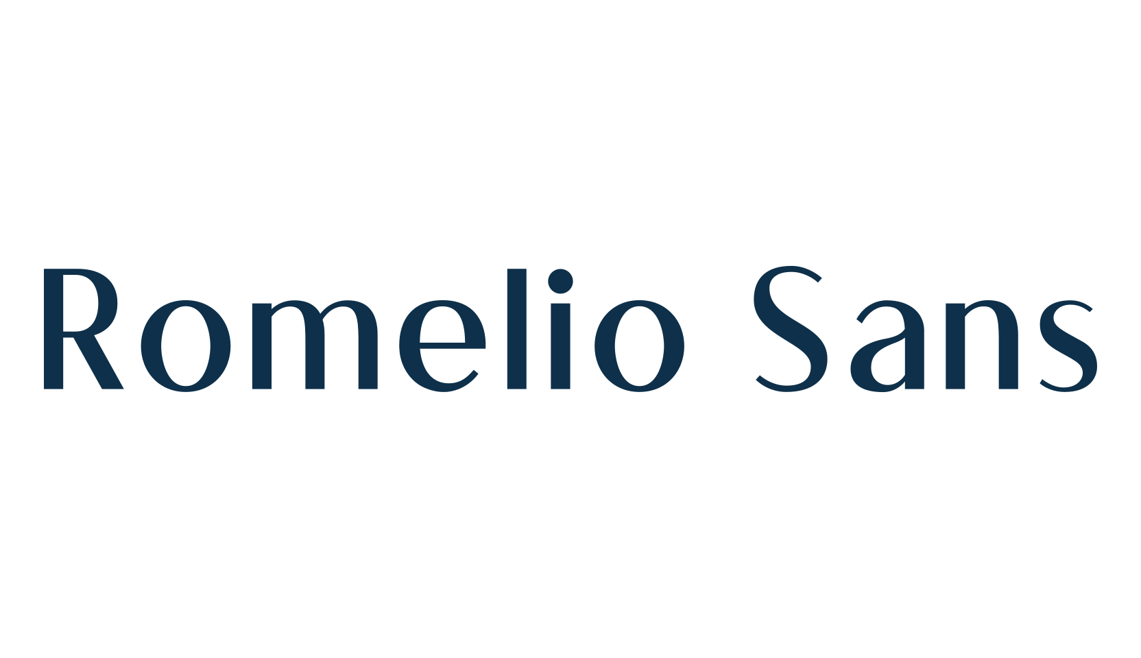 Romelio Sans, sans serif font preview