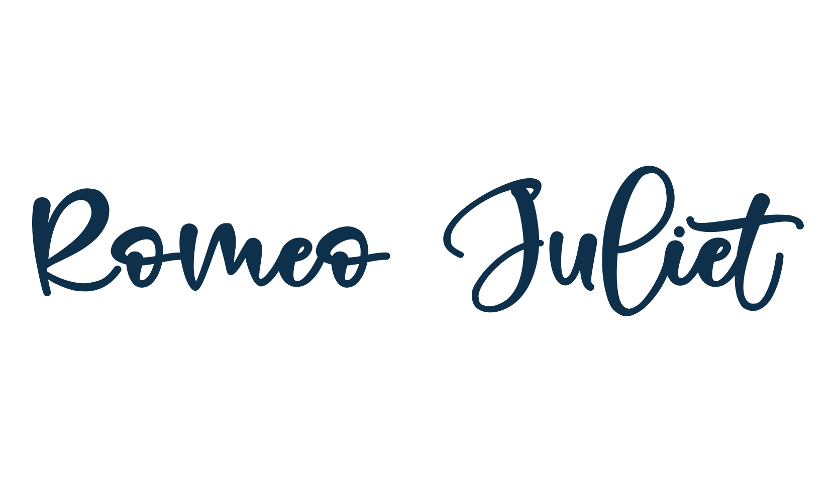 Romeo Juliet, script handwritten fancy decorative calligraphy font preview