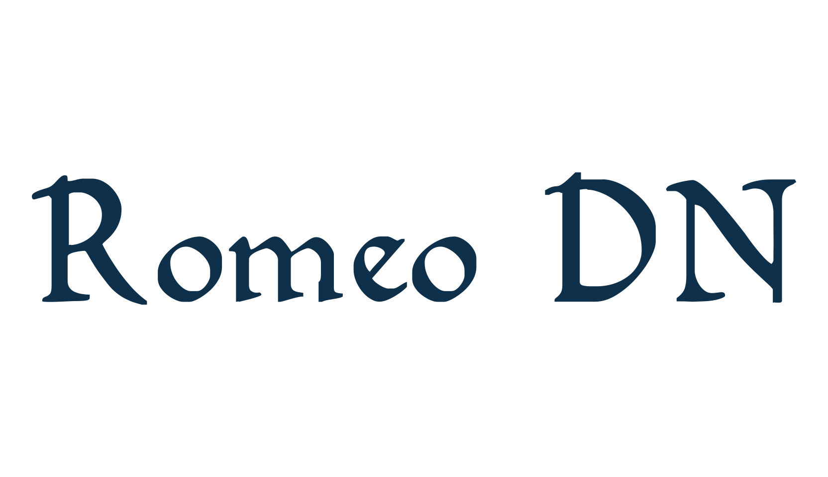 Romeo DN, fancy retro decorative font preview
