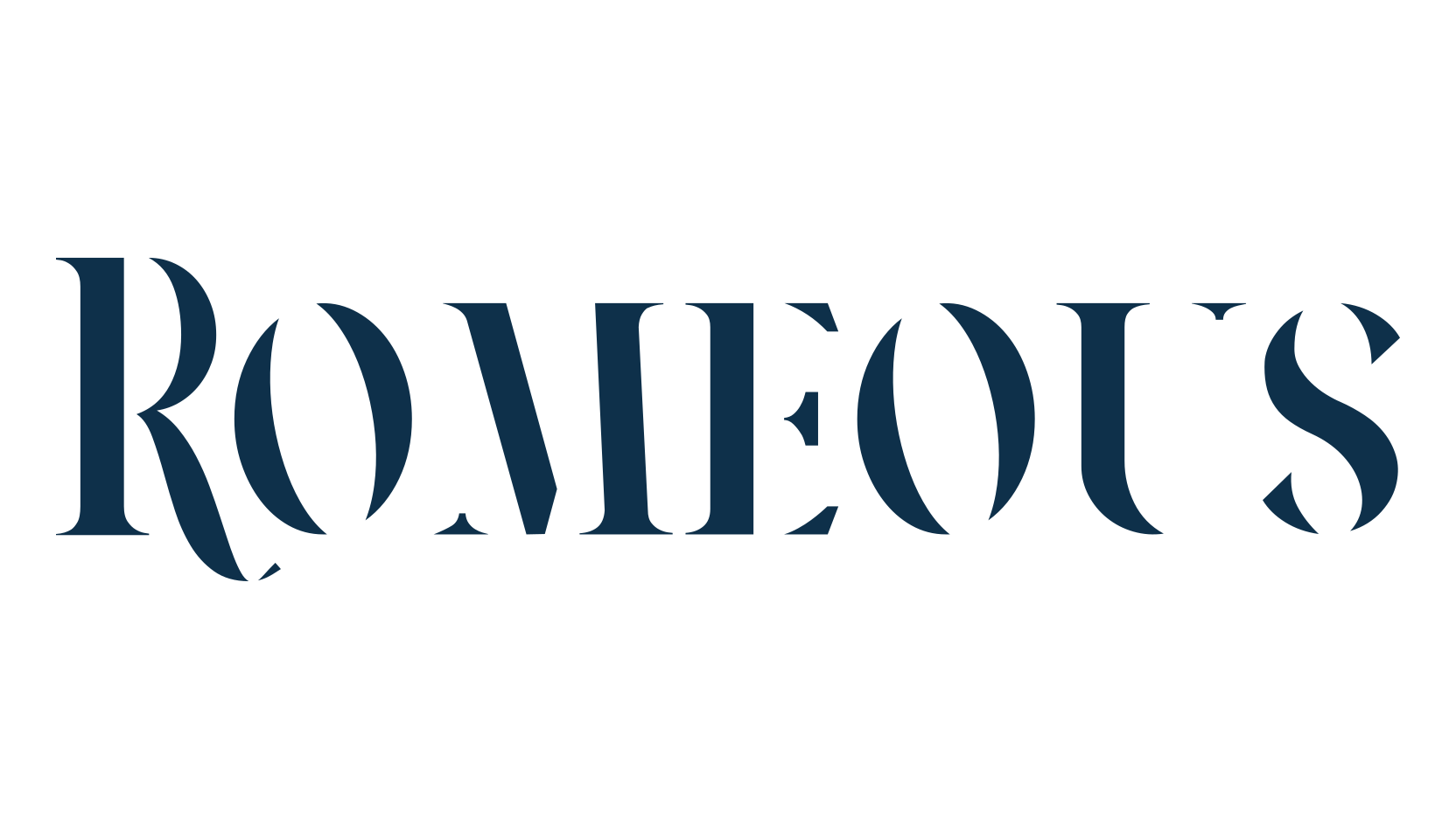 Romeous, basic serif font preview