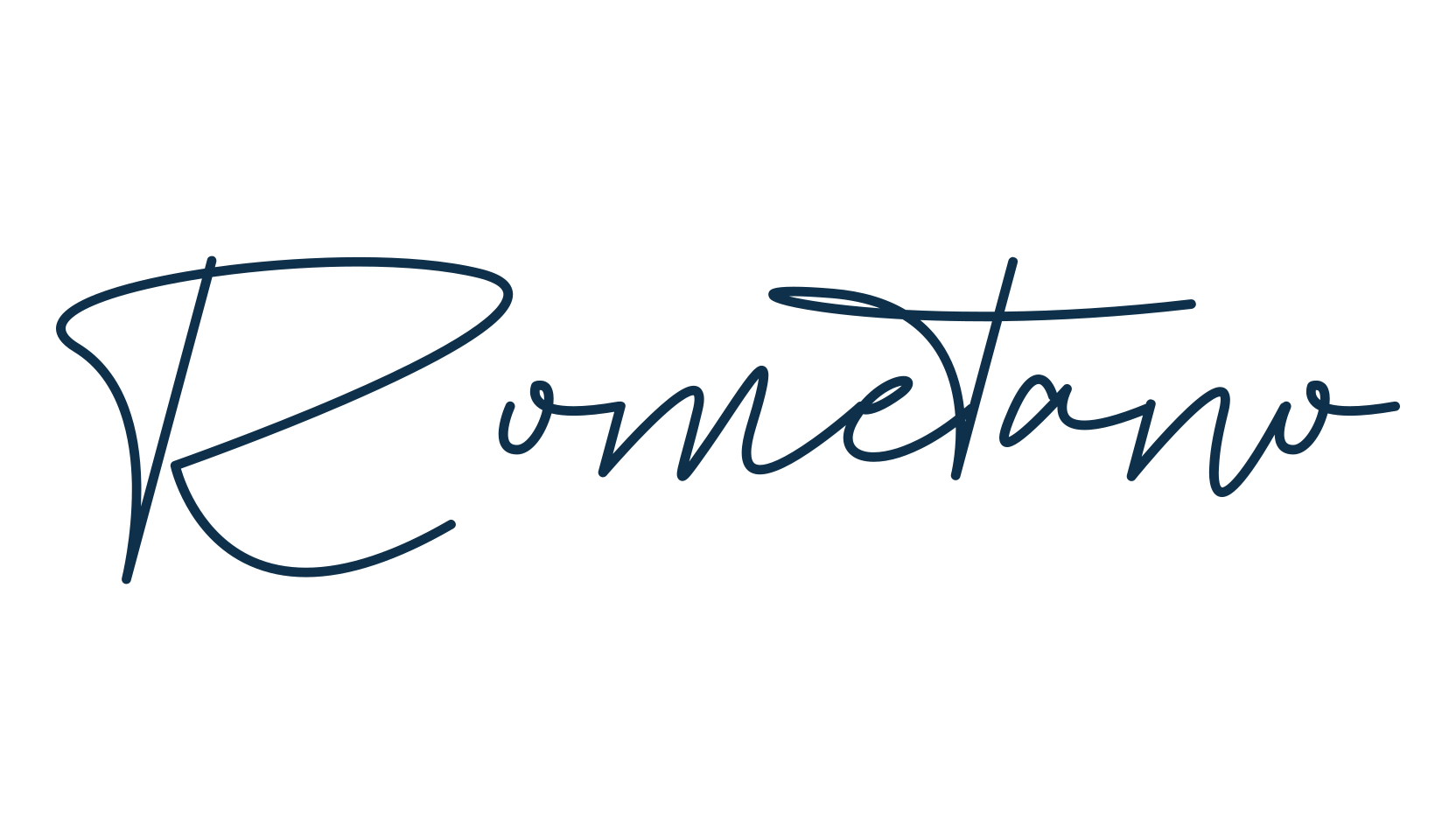 Rometano, script handwritten fancy decorative calligraphy font preview