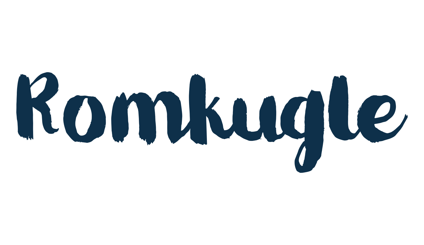 Romkugle, script brush fancy decorative calligraphy font preview