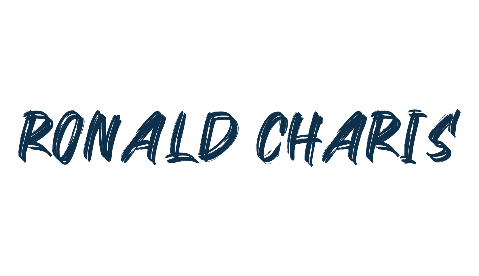 Ronald Charis, script brush fancy decorative calligraphy font preview