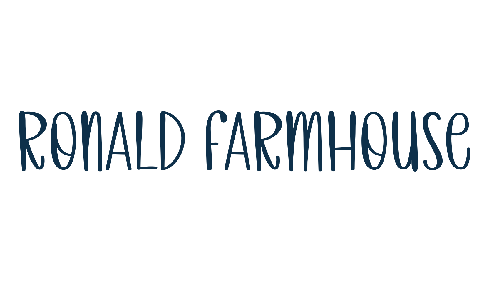 Ronald Farmhouse, display market font preview