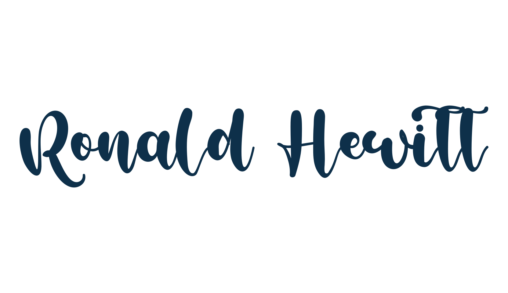 Ronald Hewitt, display market font preview