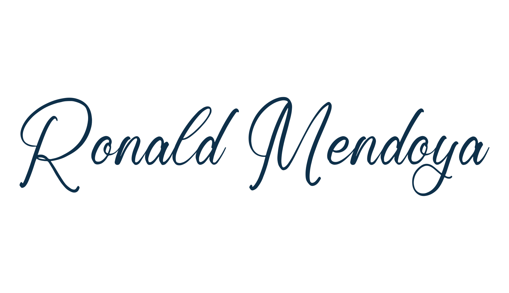 Ronald Mendoya, handwriting font preview