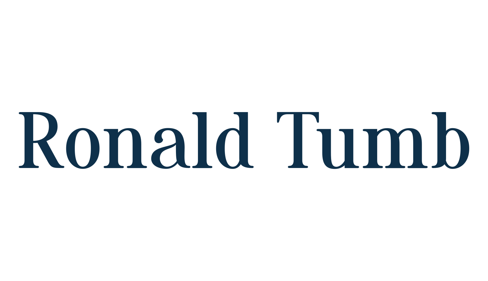 Ronald Tumb, basic serif font preview