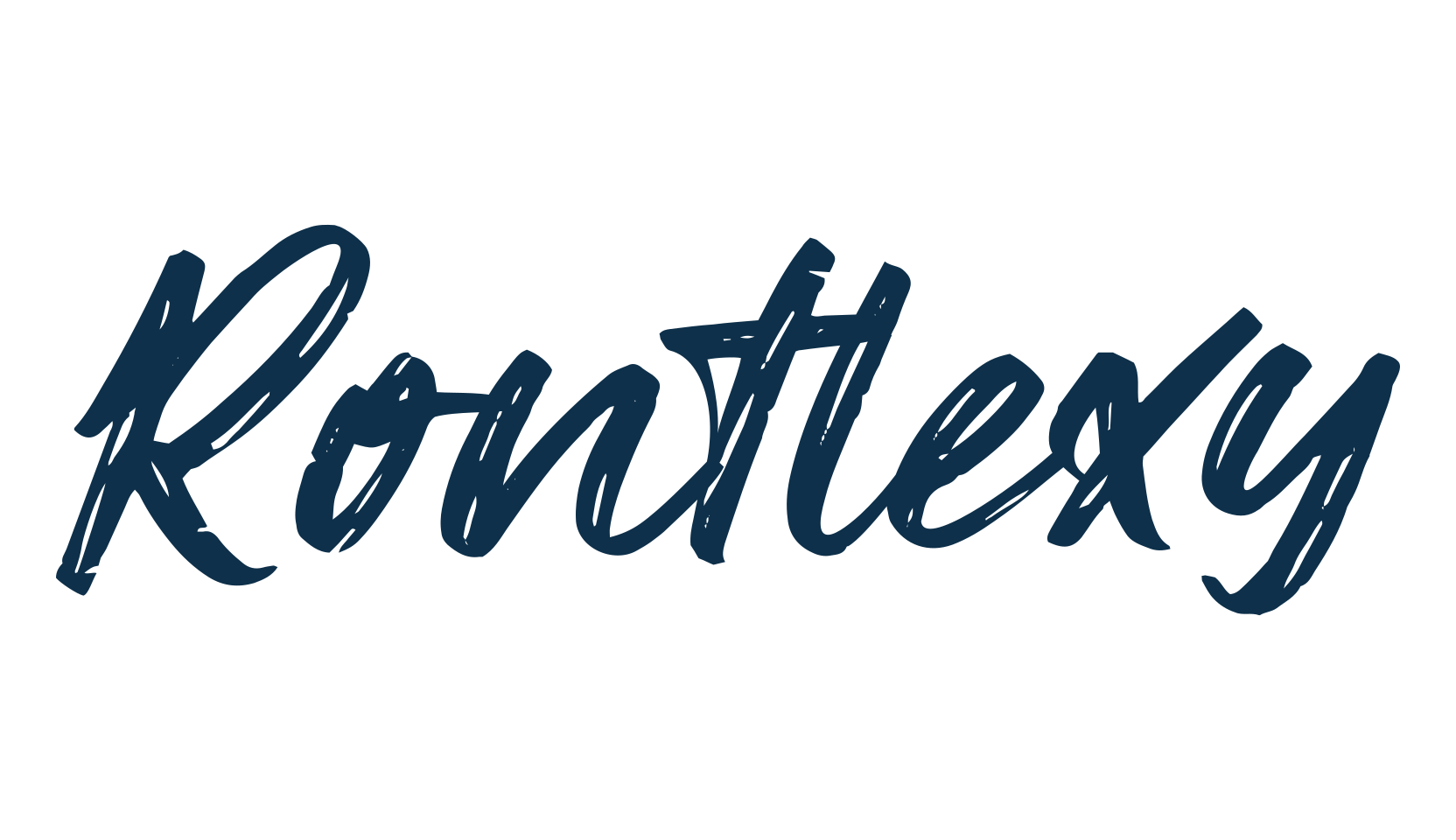 Rontlexy, brush font preview