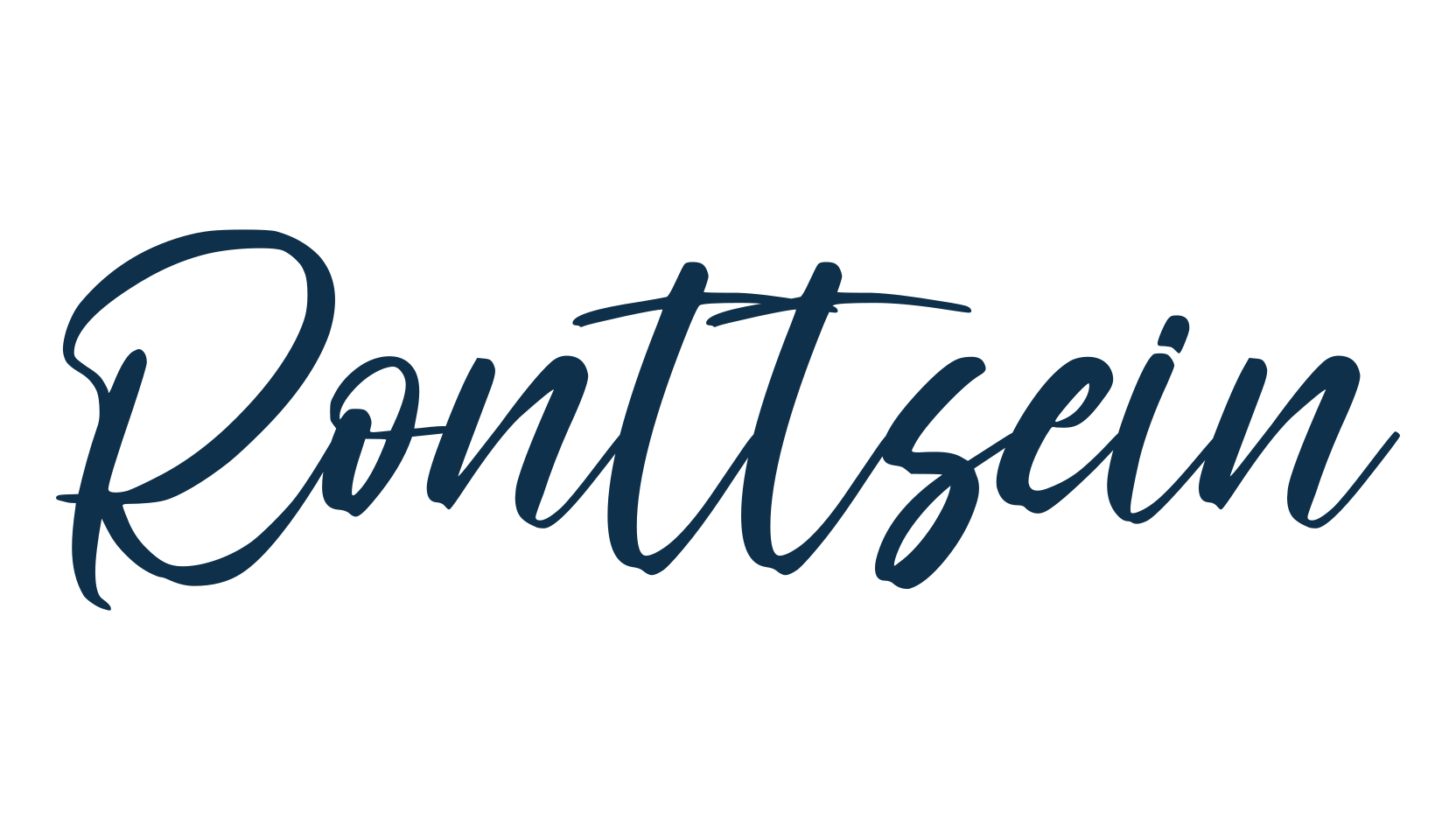 Ronttsein, brush font preview