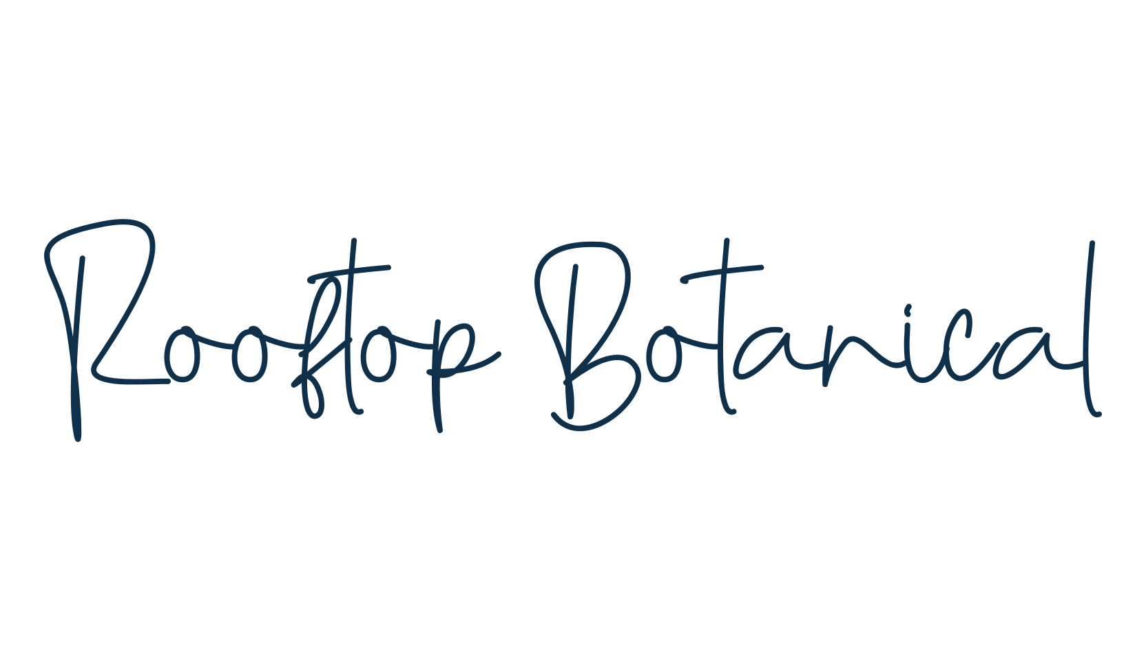 Rooftop Botanical, handwriting font preview
