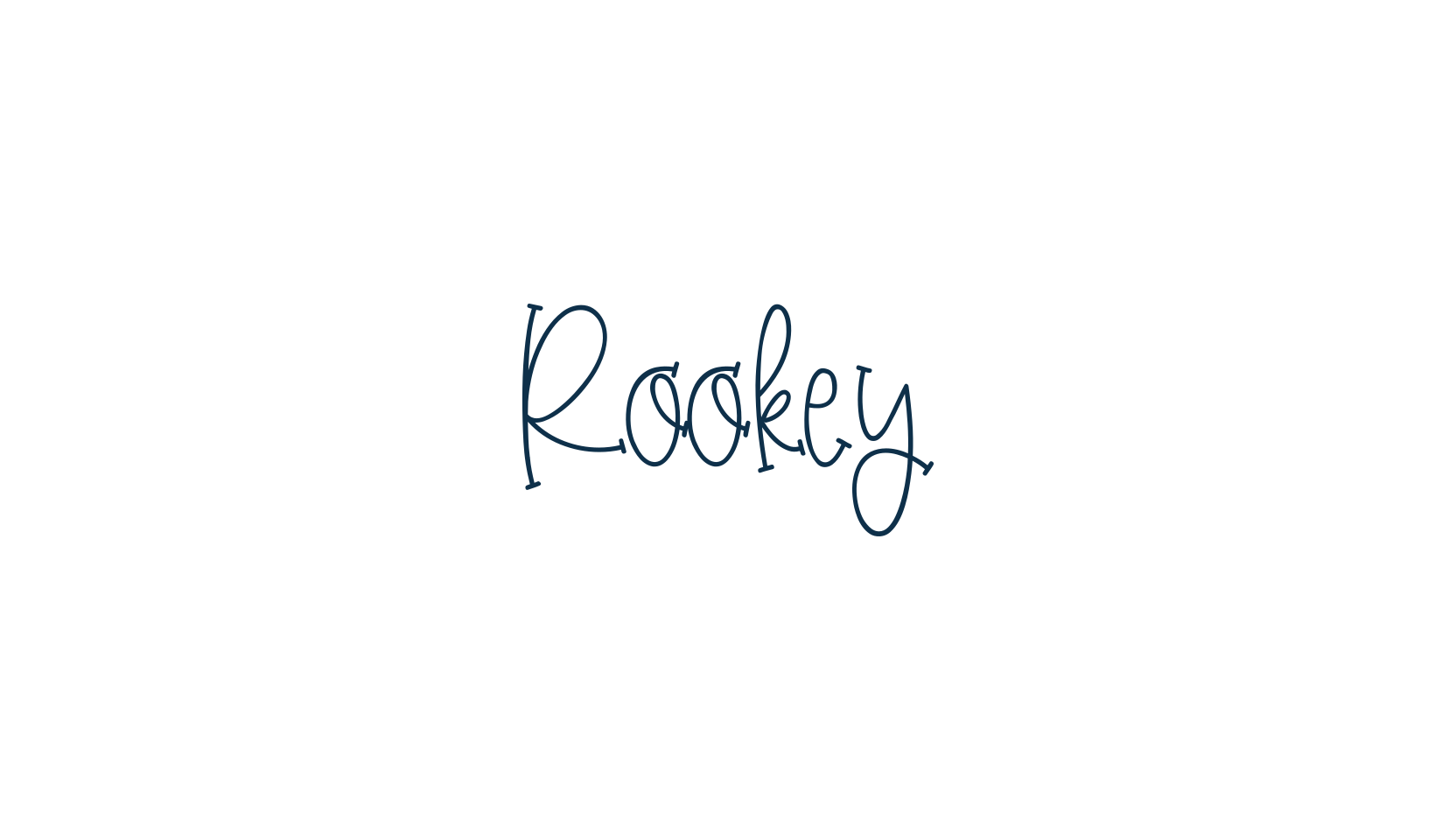 Rookey, fancy decorative font preview