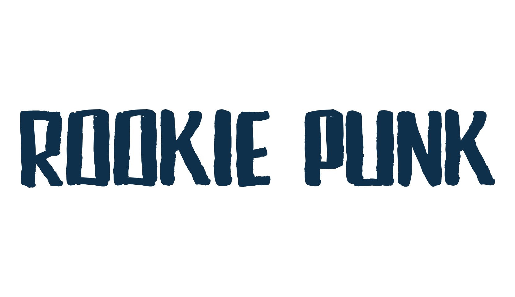 Rookie Punk, eroded font preview