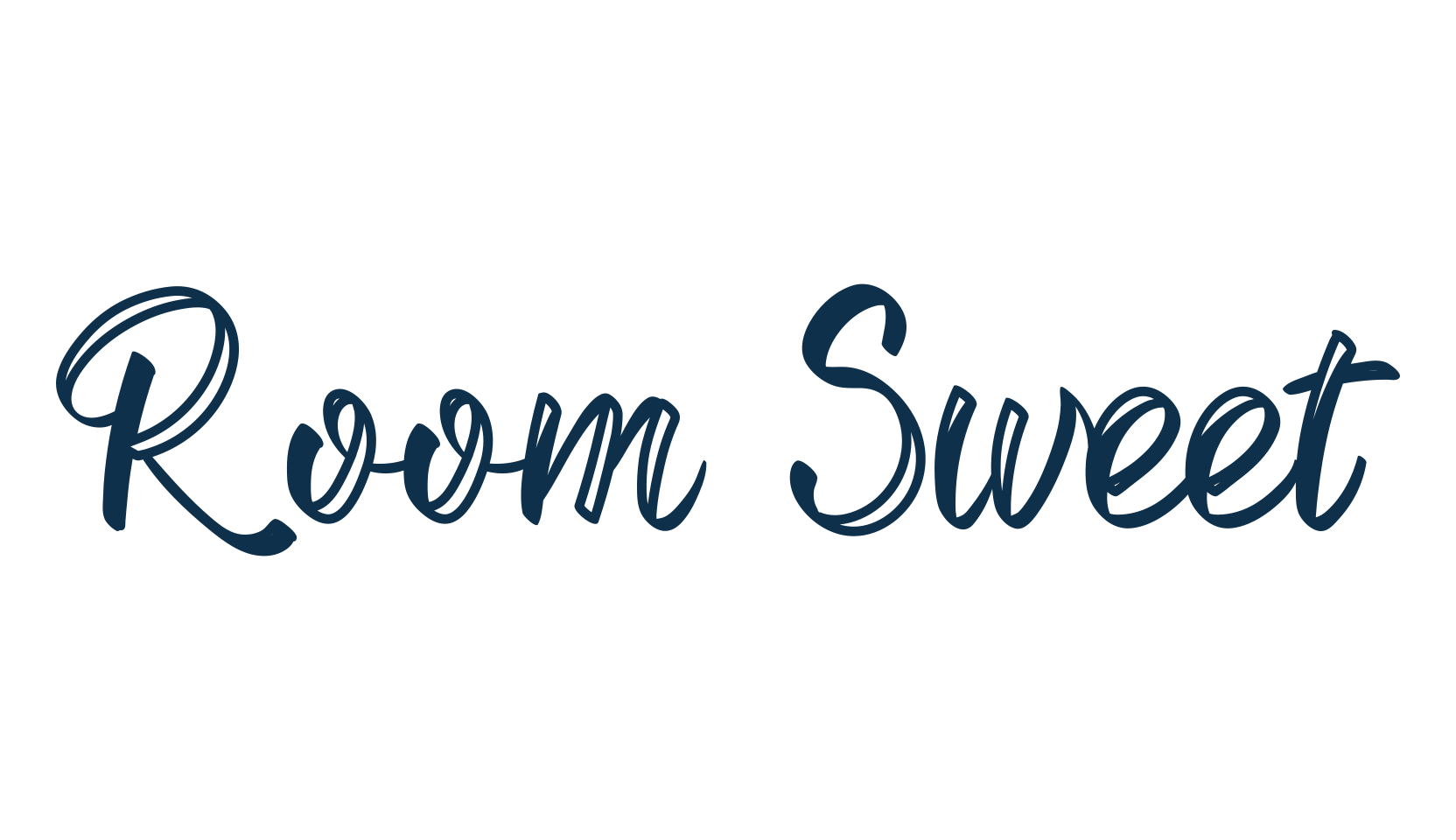 Room Sweet, fancy decorative font preview