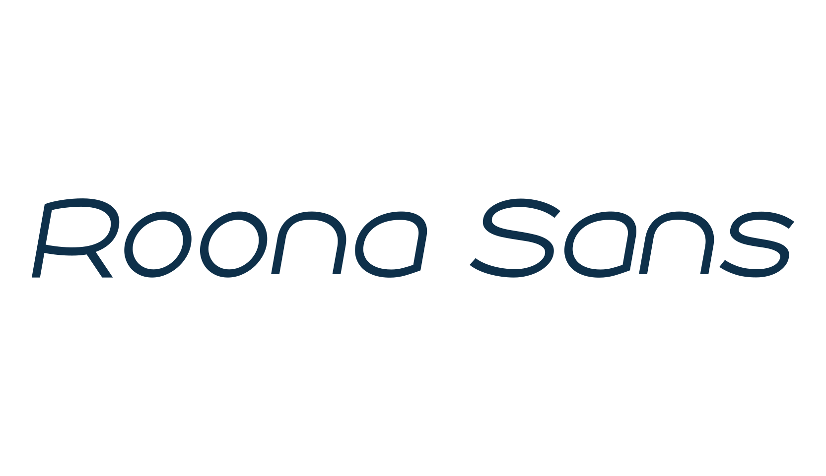 Roona Sans, sans serif font preview