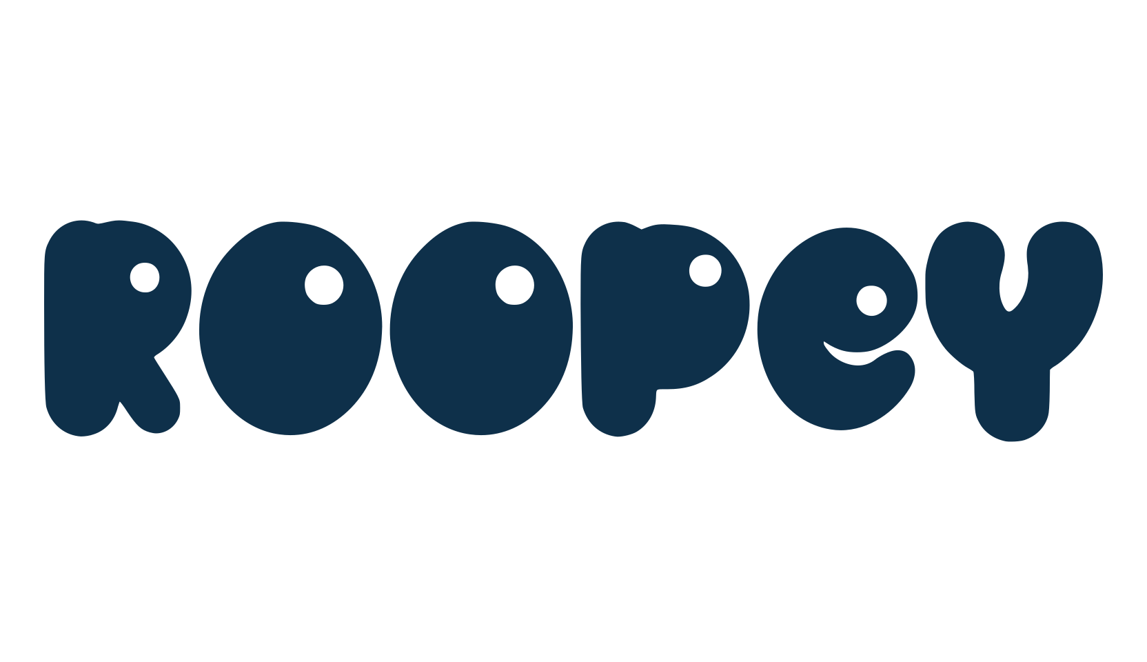 Roopey, cartoon font preview