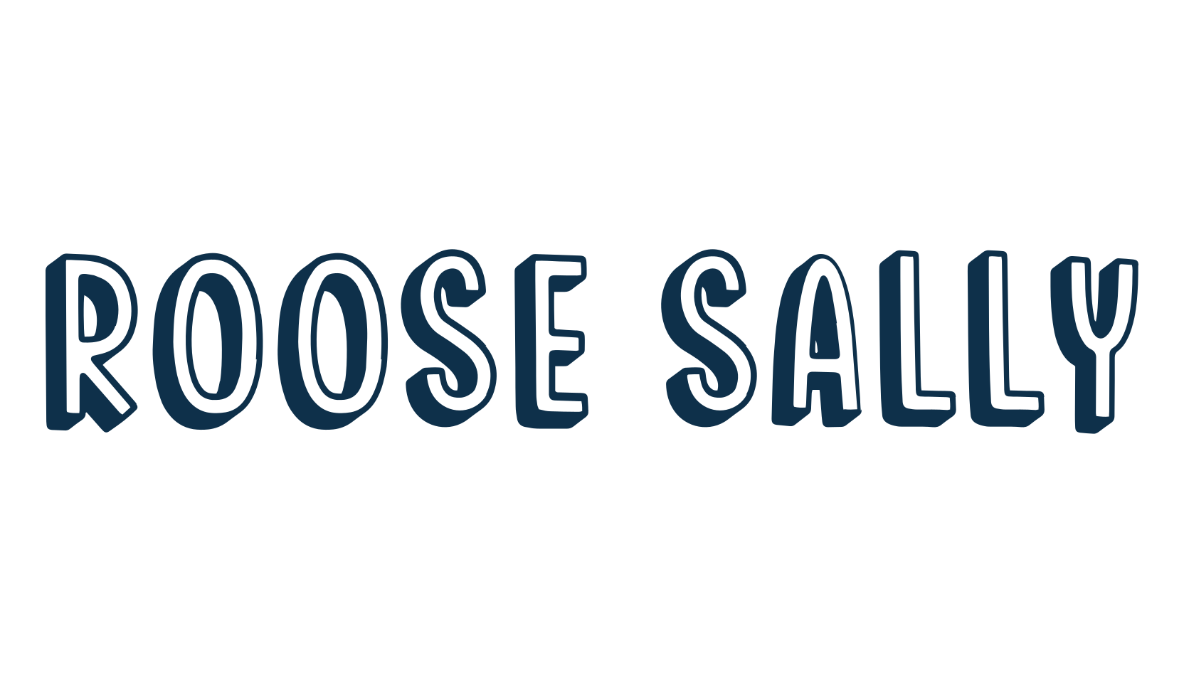 Roose Sally, fancy cartoon decorative font preview