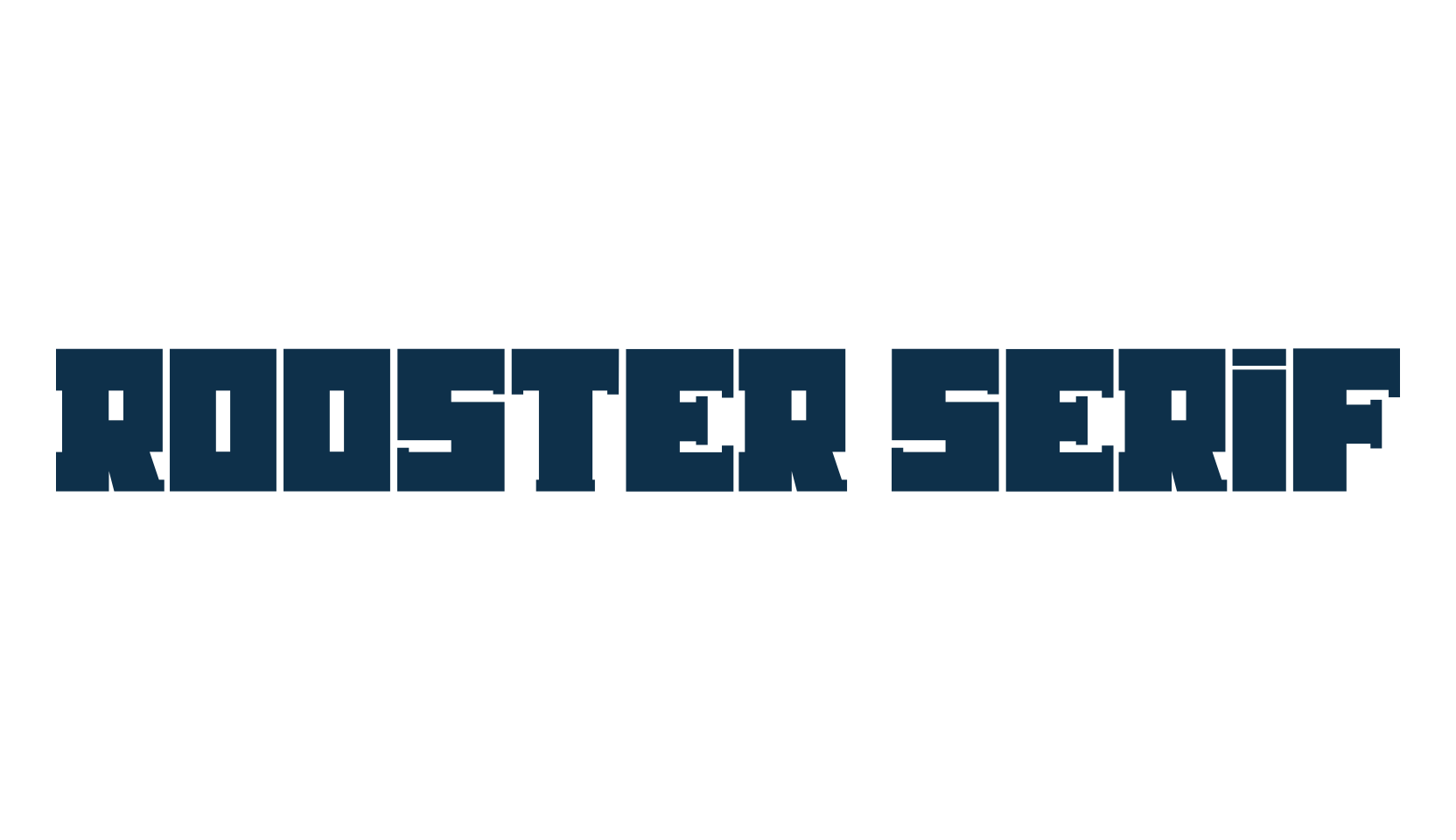 Rooster Serif, basic serif font preview