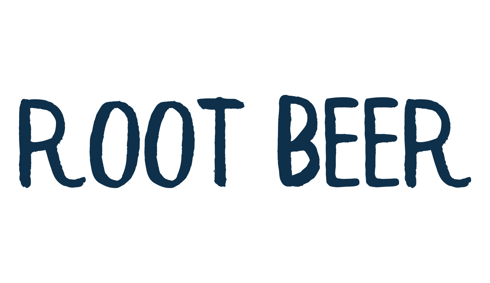 Root Beer, handwriting font preview