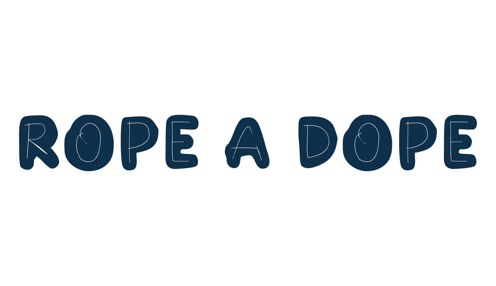 Rope A Dope, decorative font preview