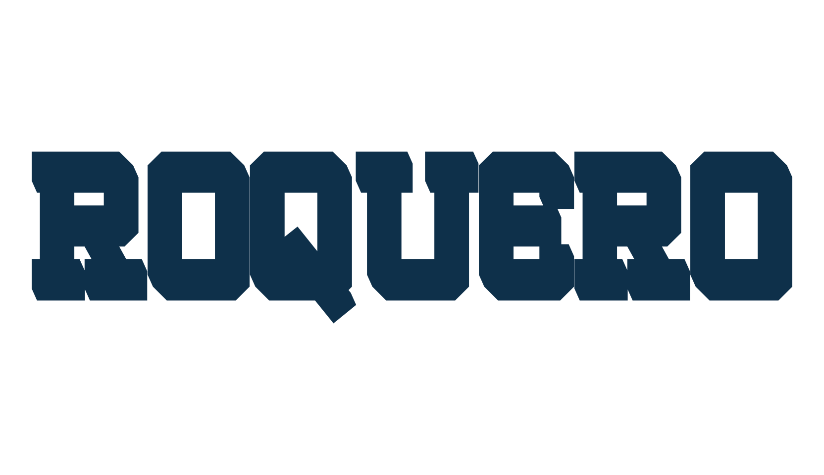 Roquero, old school font preview
