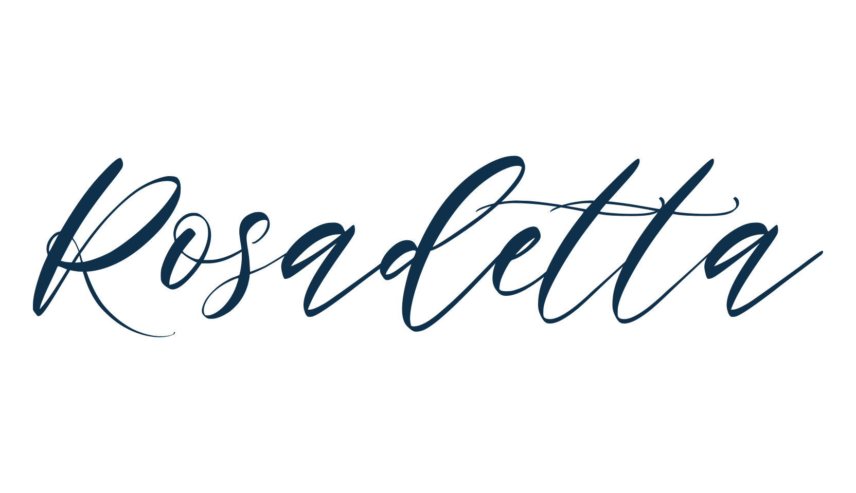 Rosadetta, script handwritten fancy decorative calligraphy font preview