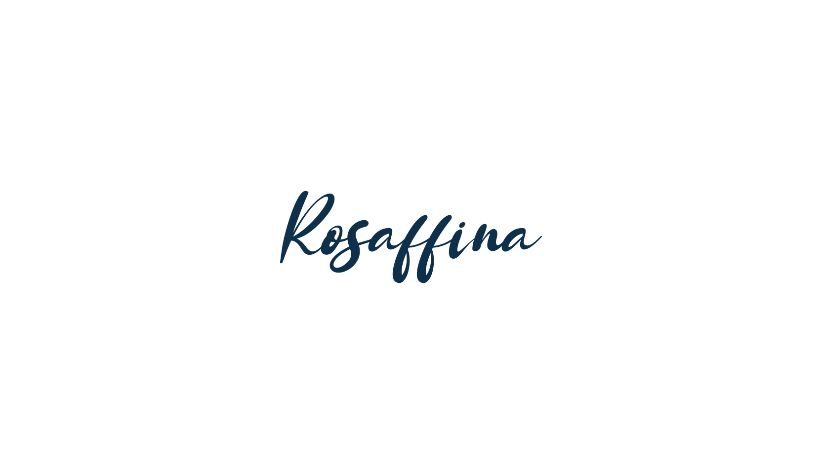 Rosaffina, calligraphy font preview