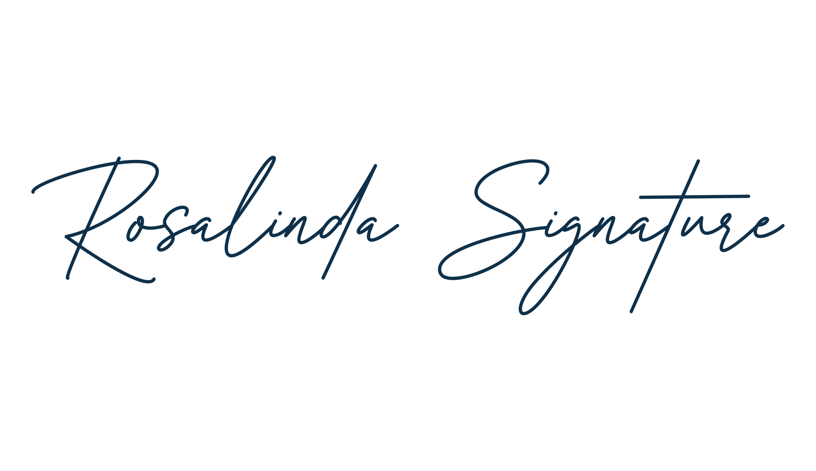 Rosalinda Signature, handwriting font preview