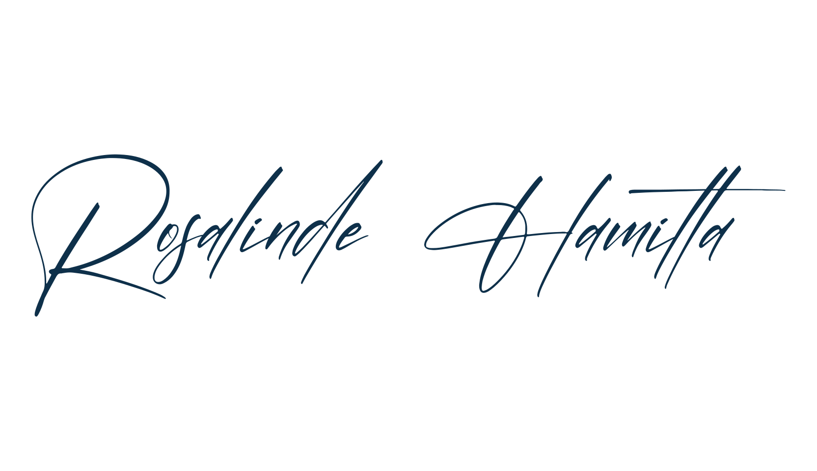 Rosalinde Hamilta, script handwritten fancy decorative calligraphy font preview